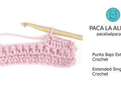 Punto Bajo Extendido Crochet. Extended Single Crochet