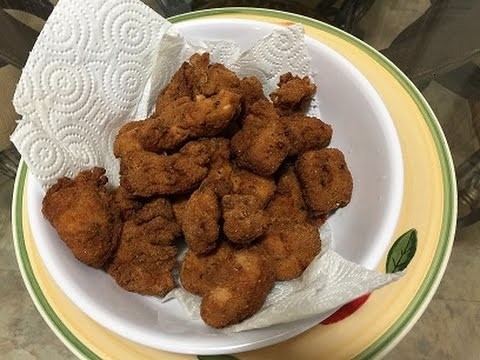 CHICKEN POPCORN.Aperitivos de pollo, crocantes - 2017