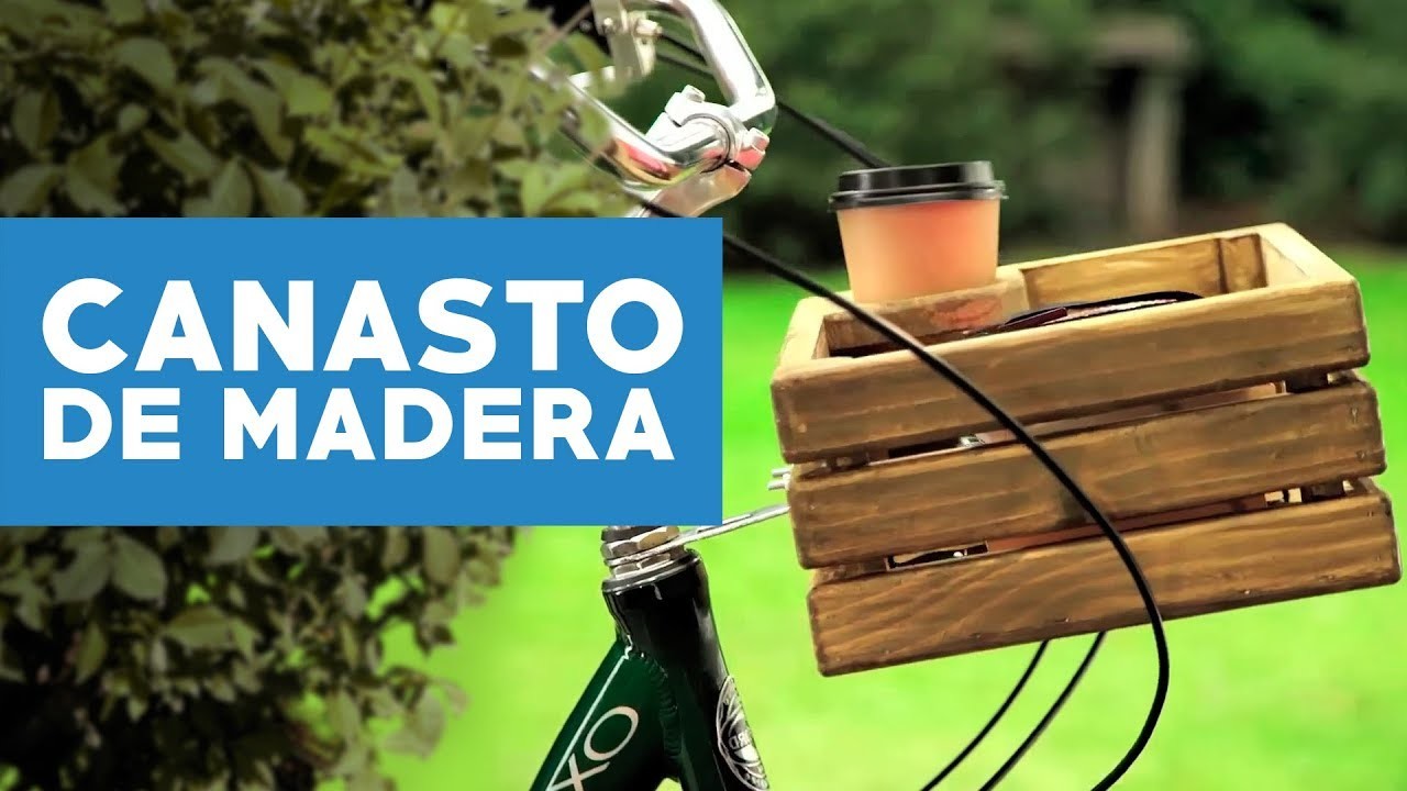 ¿Cómo hacer un canasto de madera para tu bicicleta?
