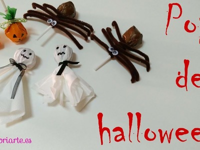 3 ideas para hacer lollipops de halloween. 3 Ideas for Halloween lollipops
