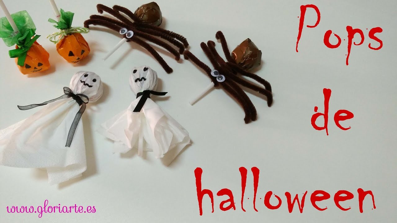 3 ideas para hacer lollipops de halloween. 3 Ideas for Halloween lollipops