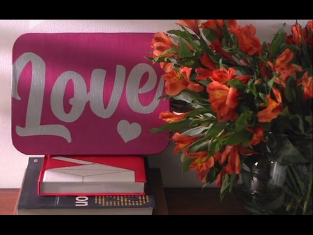 Cartel LOVE en madera |@VixDIY