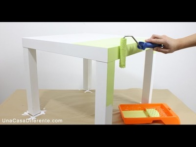 Cómo pintar muebles de melamina - Mesa Lack Ikea