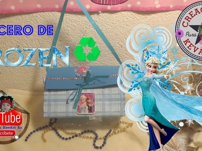 Dulcero de Frozen Reciclado con cajas de leche????﻿.Frozen's Elsa Candy Bag