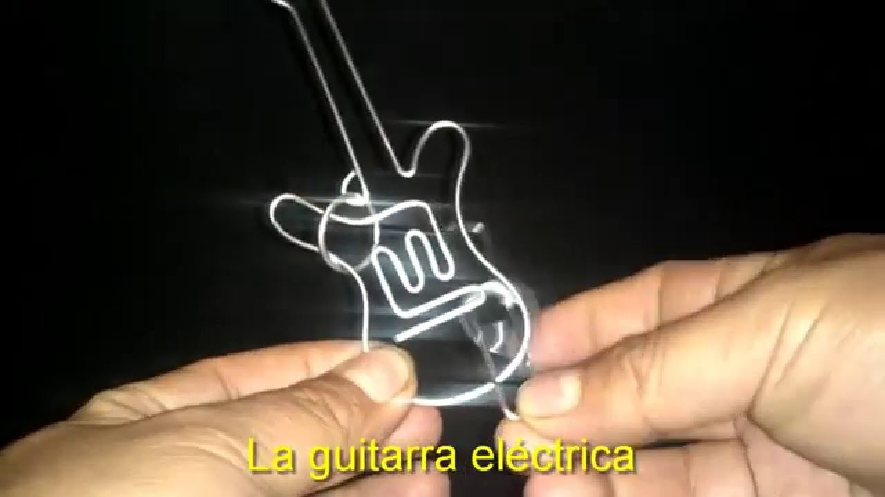 La guitarra eléctrica (Rompecabezas de alambre)