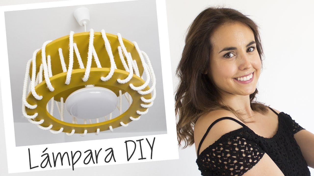 Lámpara con cuerdas DIY - Hazlo tú mismo