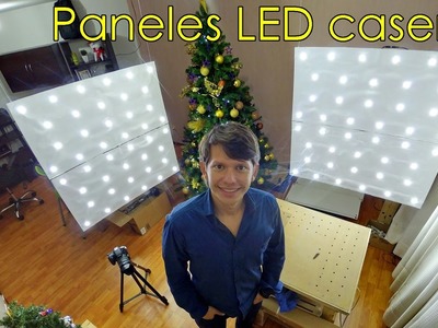 Luces LED de cartón para estudio de grabación casero