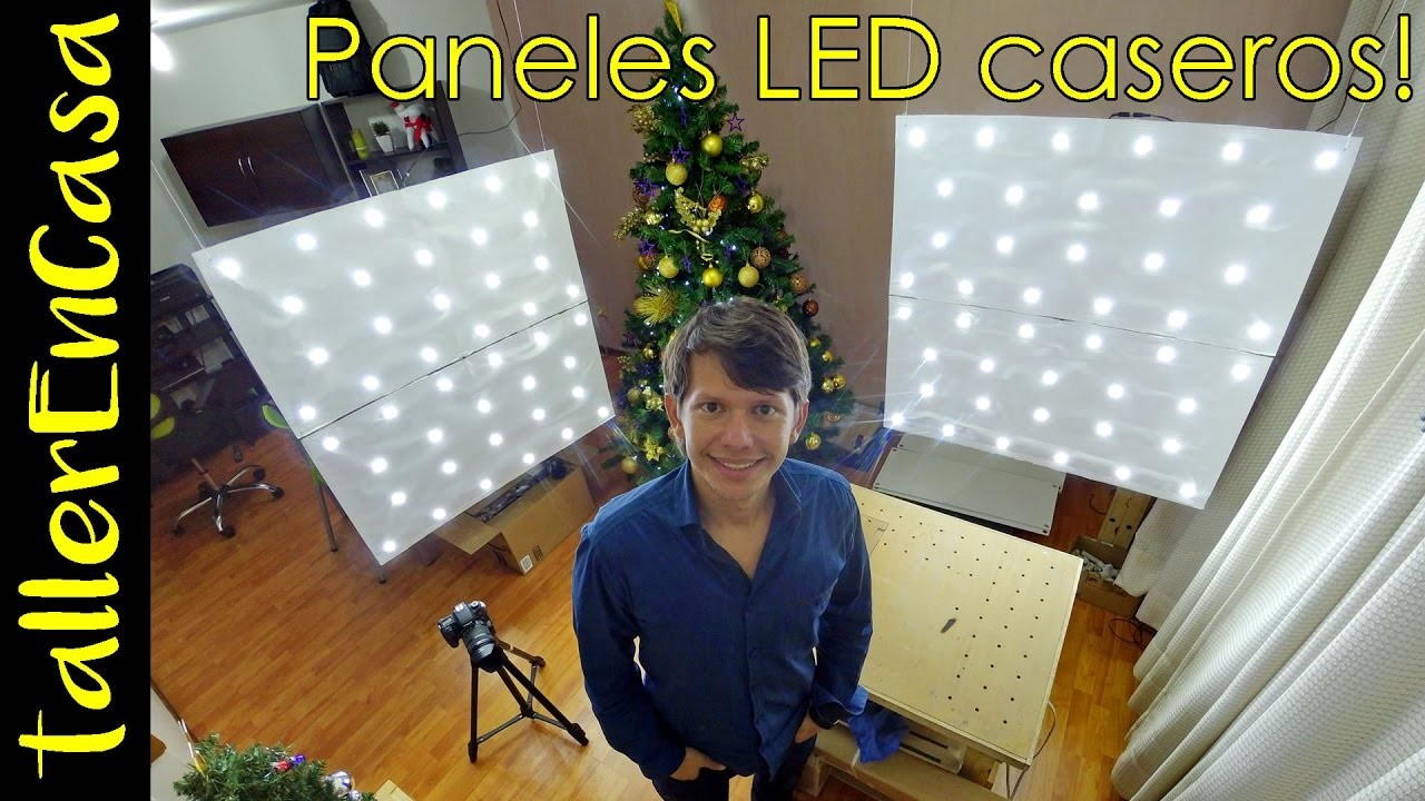 Luces LED de cartón para estudio de grabación casero