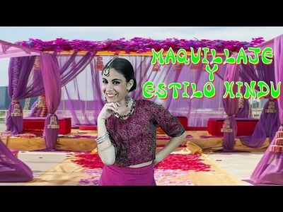 MAQUILLAJE  Y VESTIDO HINDÚ. #BOLLYWOOD