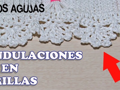 Ondulaciones en Orillas | Cobija Bebe | Tejinelas Betina