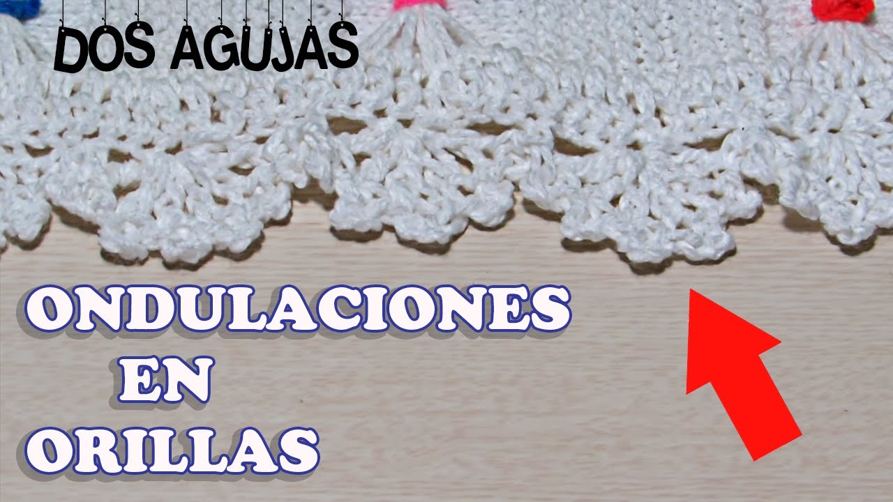 Ondulaciones en Orillas | Cobija Bebe | Tejinelas Betina