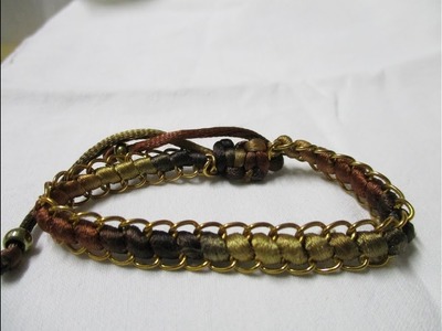 Pulsera Tricolor con cadena