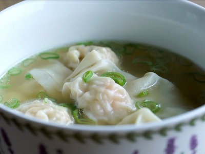 Receta fácil de Sopa Wonton o Wantán - Easy Wonton Soup Recipe l Kwan Homsai