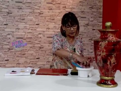 Rosita Zacarías - Bienvenidas TV en HD -  Pinta un jarrón imitación mármol.