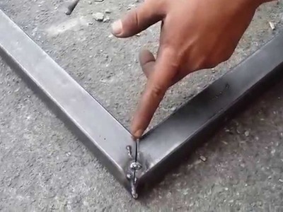 Como cuadrar y soldar un marco con tubo cuadrado para un cajero Automático