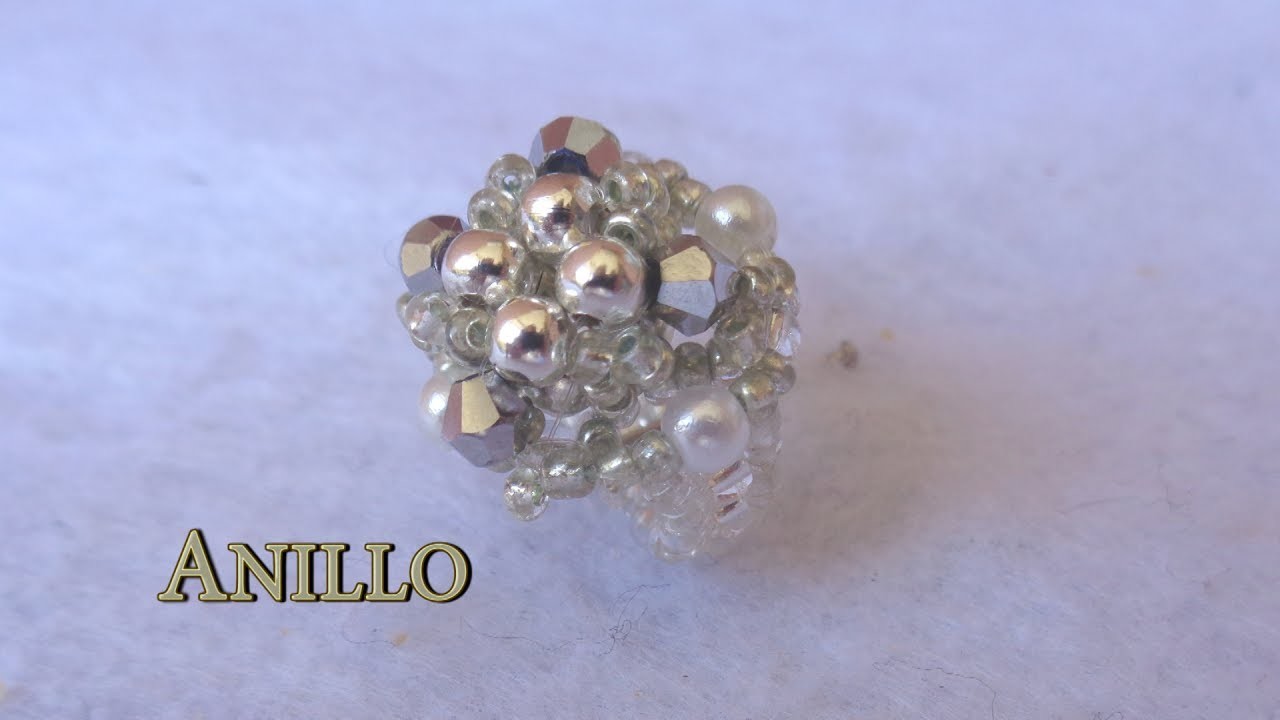 # DIY -  Anillo de perlas y tupis # DIY - Ring of pearls and tupis