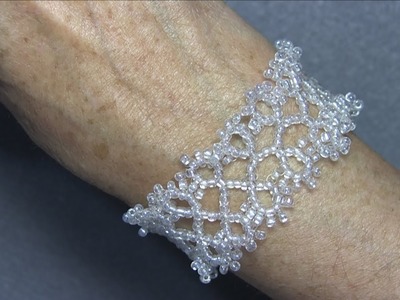 # DIY - Pulsera de encaje de mostacillas# DIY - Beaded lace bracelet