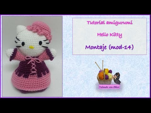 Tutorial amigurumi Hello Kitty - Montaje (mod-14)