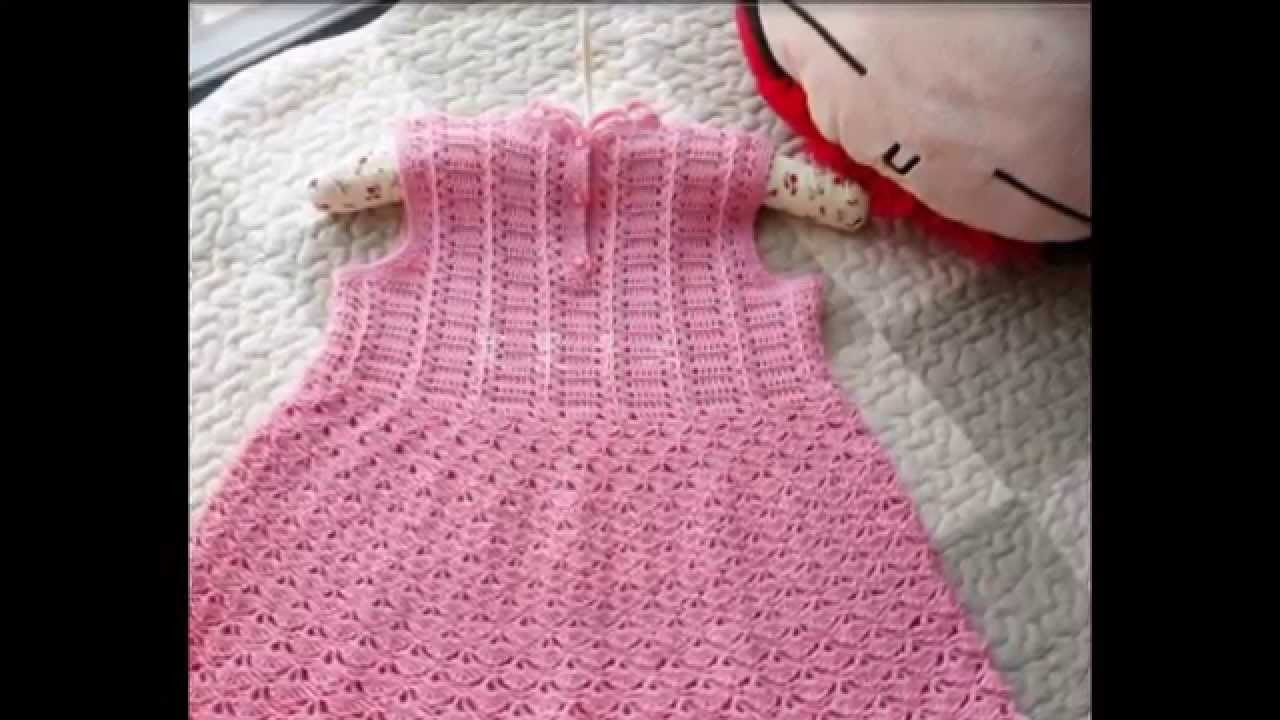 Vestidos de bebe tejidos en crochet parte 2 imagenes