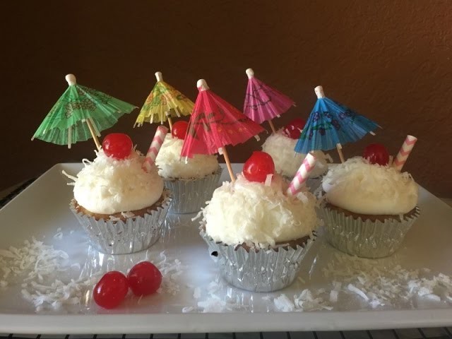 Como Hacer  Cupcakes De  Piña Colada.Coco