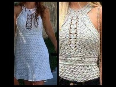 Crochet tutorial blusa. vestido verano
