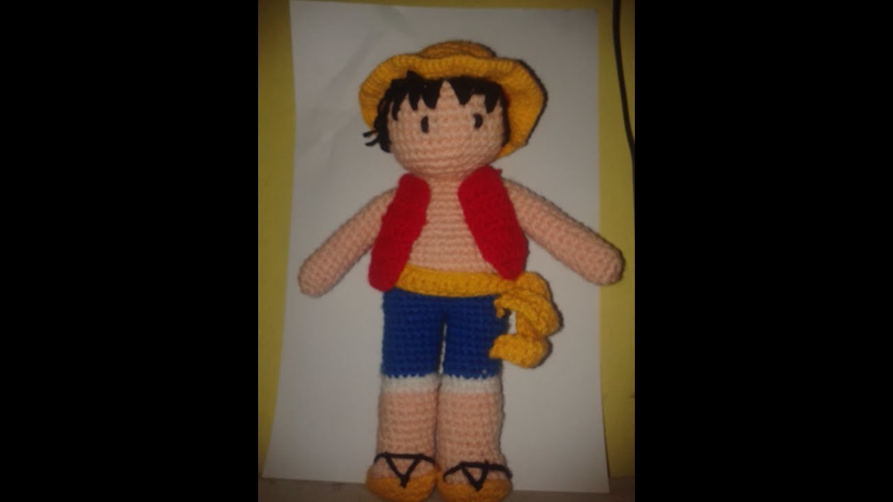 Amigurumi luffy cuerpo parte 2