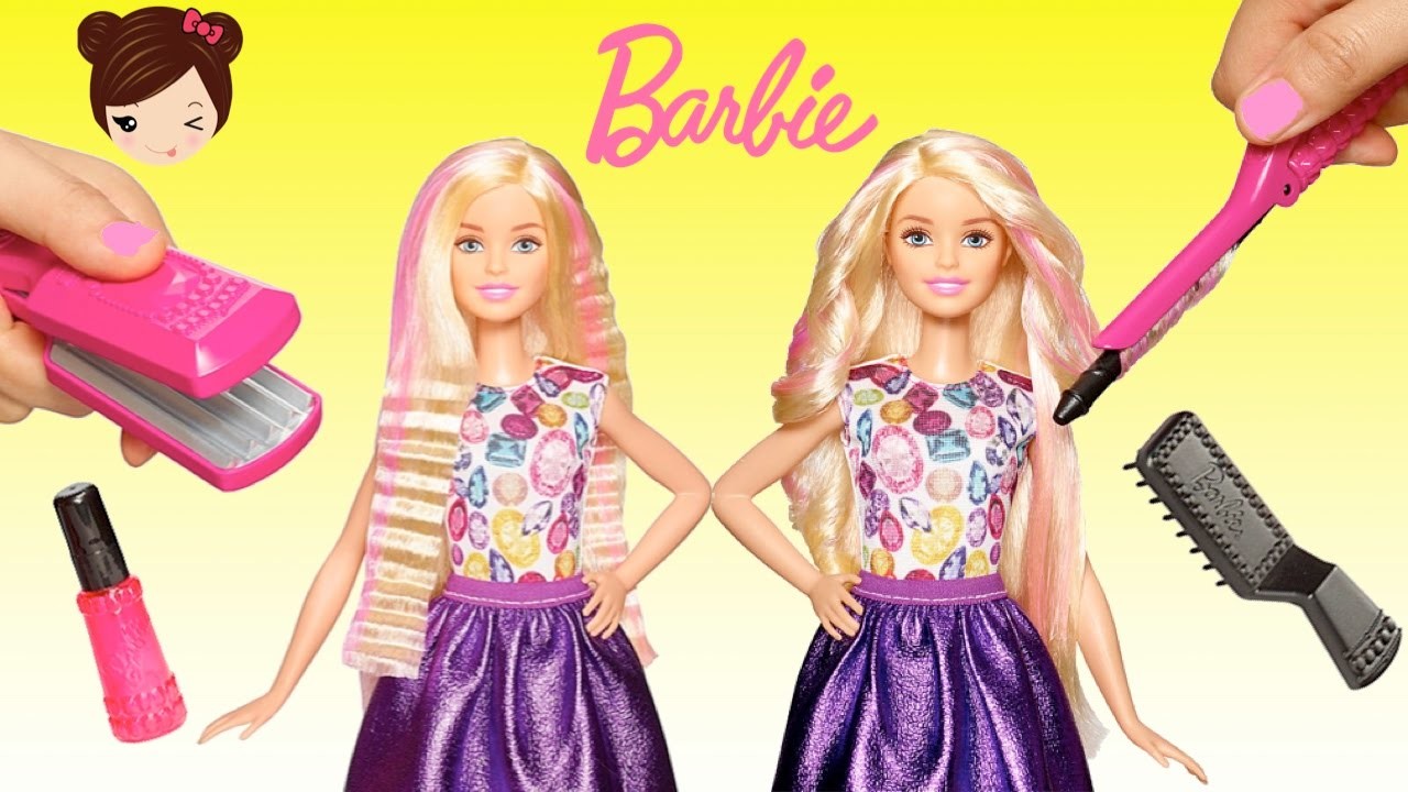 Barbie Riza Y Peina Muneca Para Planchar Y Rizar Cabello