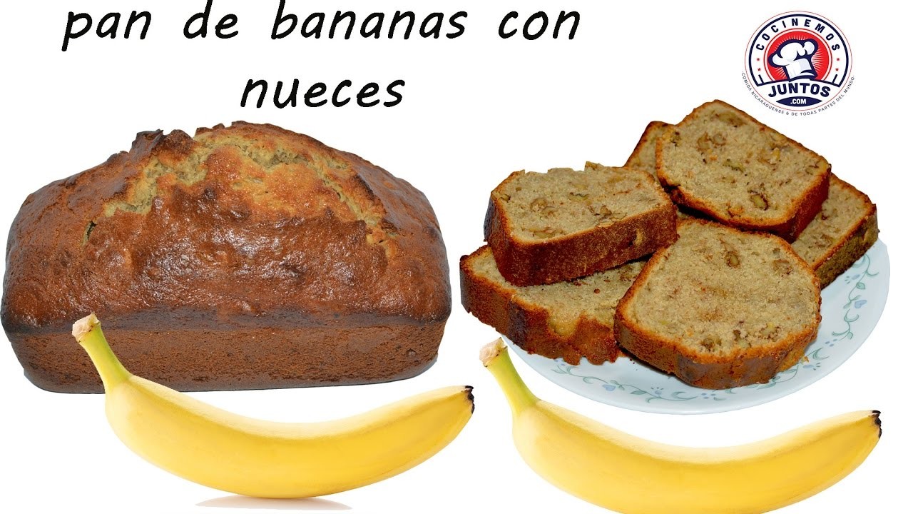 Bizcocho  de bananas y nuez  - Banana bread