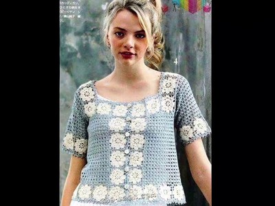 Blusa para Mujer Tejida A Crochet