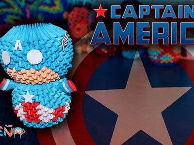 Capitan America 3D Origami | Pekeño ♥