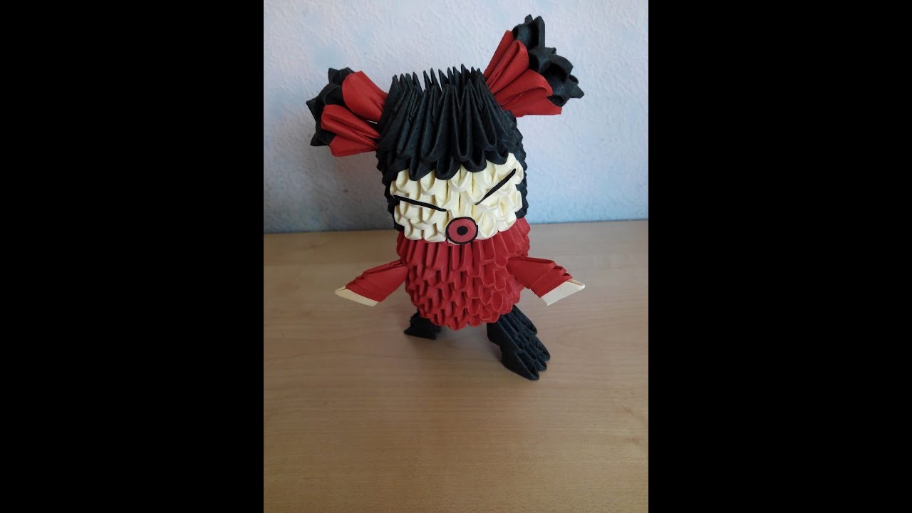 Como hacer a Pucca origami 3d Origami3