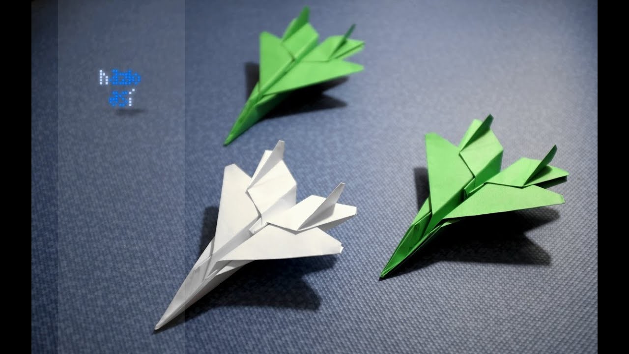 Como hacer un avión de papel F15