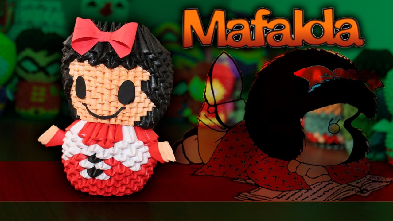 Mafalda 3D Origami | Pekeño ♥