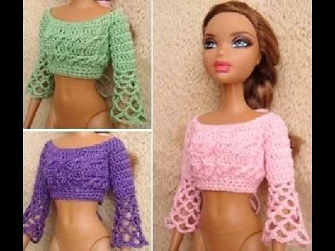 Ropa Tejida en Crochet Para Muñeca Barbie