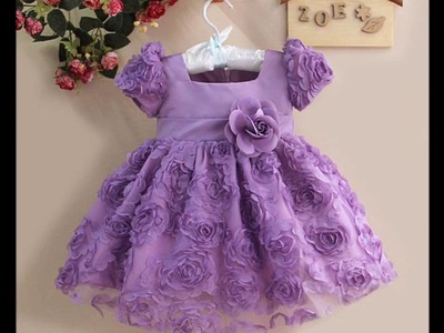 Vestidos de fiesta para niñas en tonos del lila al violeta, Video 1 de 2