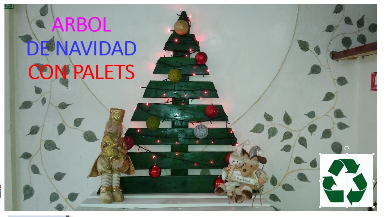 ARBOL DE NAVIDAD CON PALETS. PALLET CHRISTMAS TREE