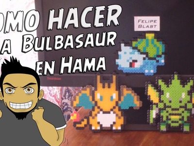 Como hacer a Bulbasaur con Hama Beads (Bulbasaur pixel Art) por FelipeBlast
