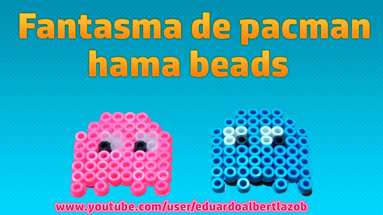 Como hacer fantasma de pacman con hama beads