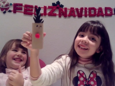 Como hacer un conejo con  vaso y un reno