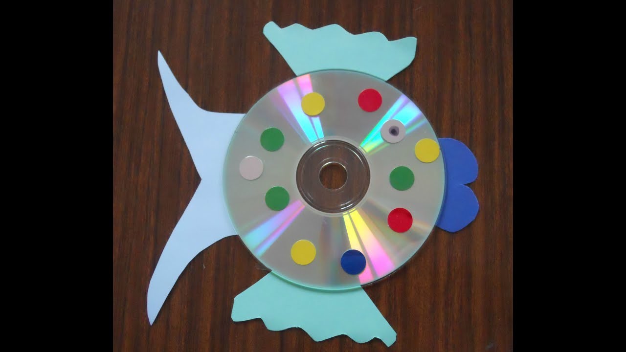 Cómo hacer un pez con un CD
