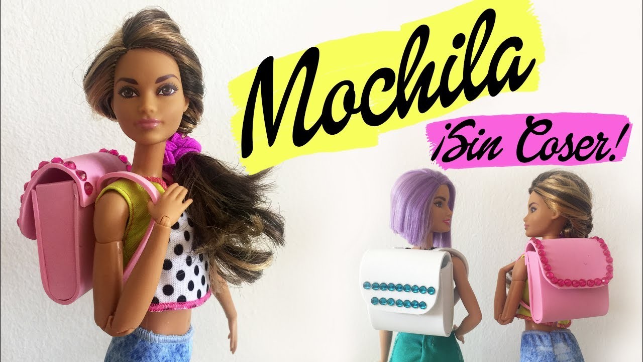 Cómo hacer una Mochila para Barbie ¡Sin Coser! DIY