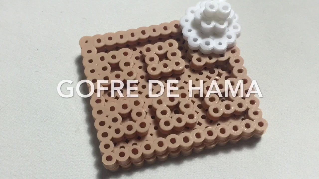 Gofre de hama beads 3d tutorial