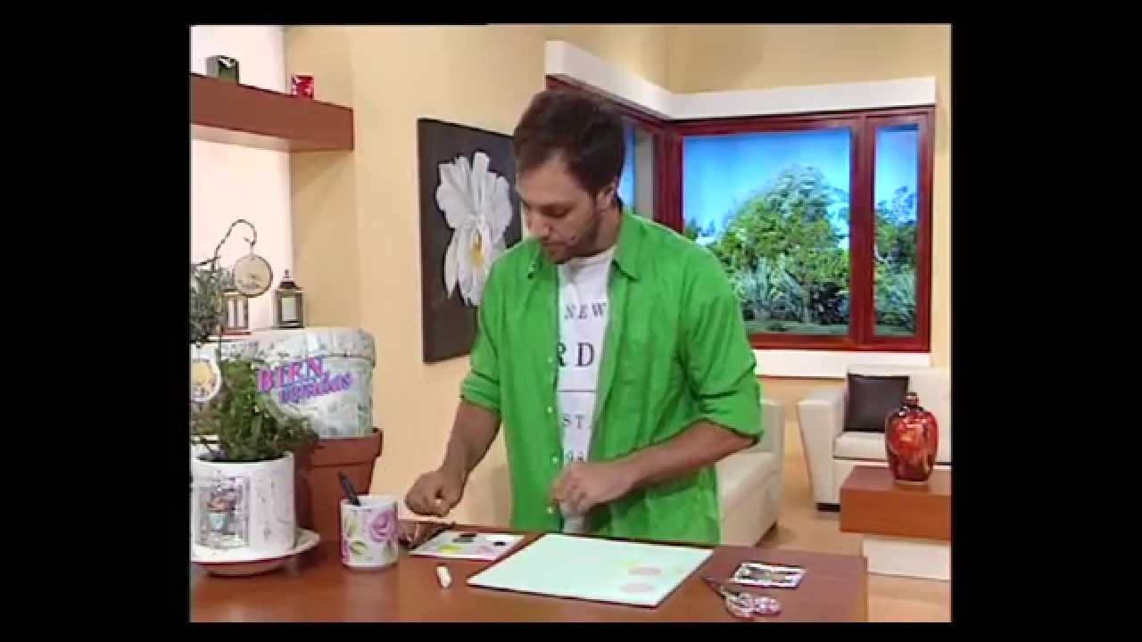 Juan Pablo Repetto - Bienvenidas TV -  Pinta unas Macetas en Estilo Vintage.