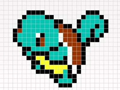 Squirtle Hama Beads - #3 Pokémon