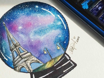 TORRE EIFFEL TUMBLR  -  DIBUJO TUMBLR EN ACUARELAS -  DRAW TUMBLR