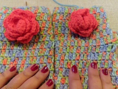 20.- Guantes sin dedos muy facil a crochet