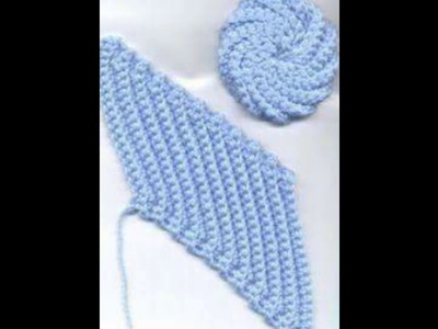 Accesorios baño tejidos en crochet