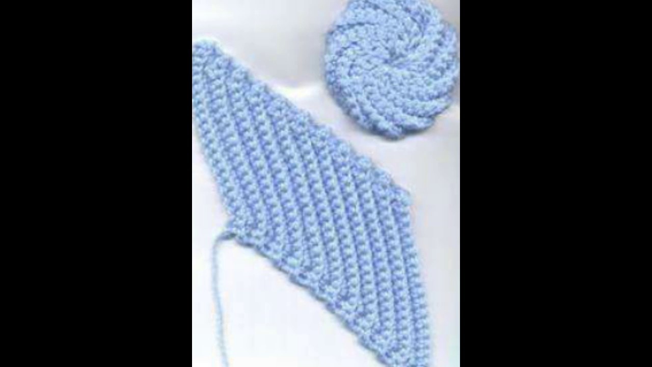 Accesorios baño tejidos en crochet