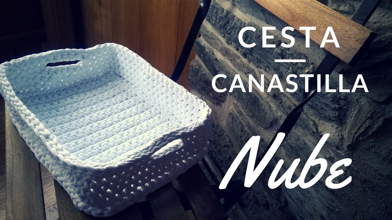 Cestita-Canastilla "Nube" (ganchillo. crochet)