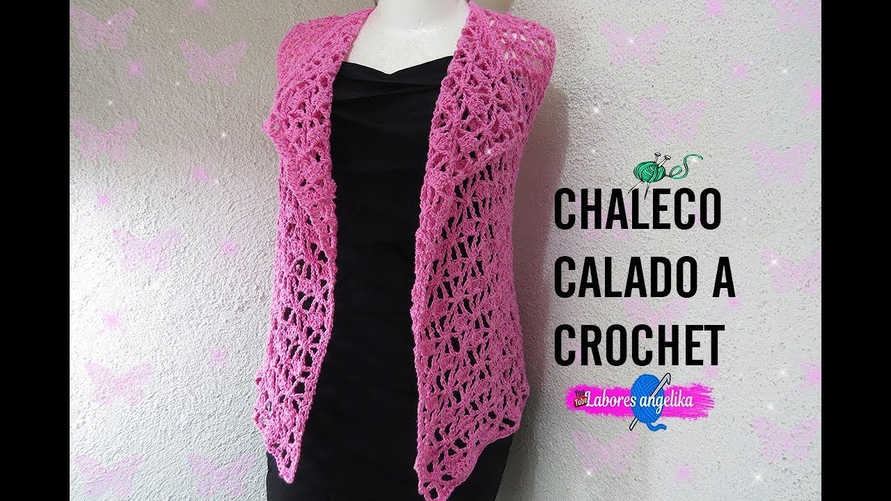 CHALECO CALADO A CROCHET. | Labores Angélika |